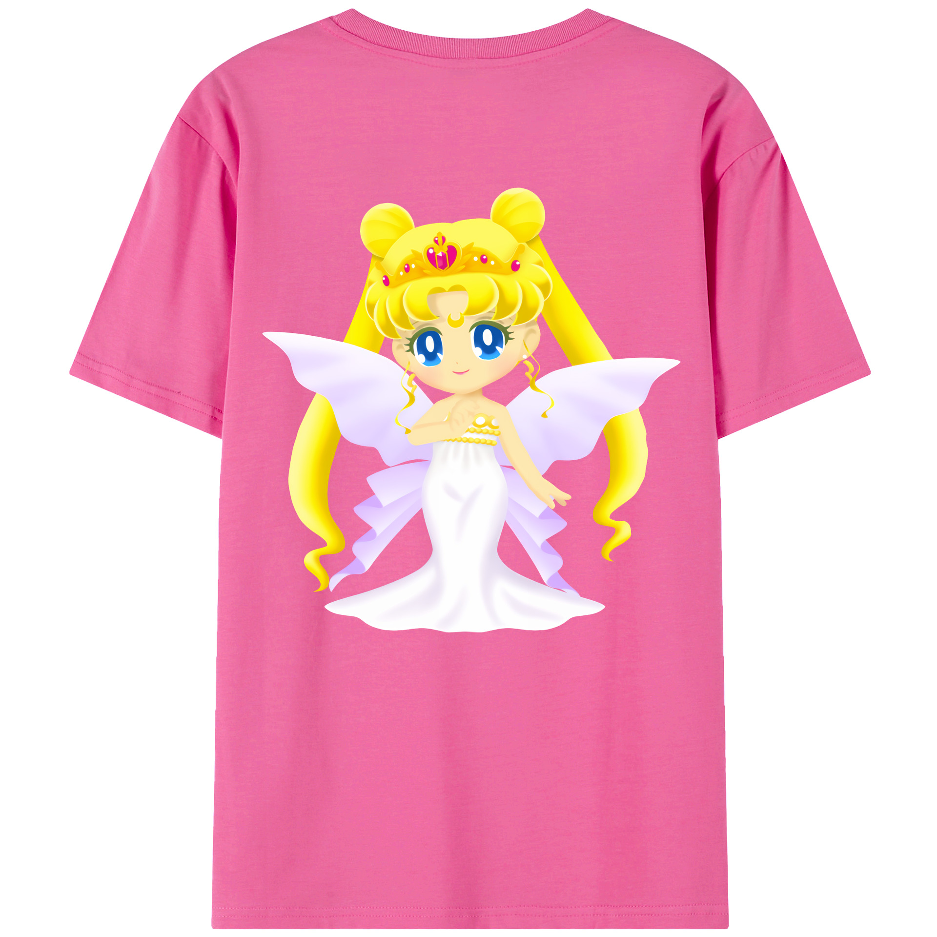 （画像用） 美少女戦士セーラームーン 愛野 美奈子 あいの みなこ Sailor Moon Aino Minako レディース半袖Tシャツ(バックプリント)
